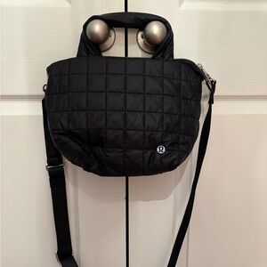 lululemon athletica Black Quilted Women's Bag